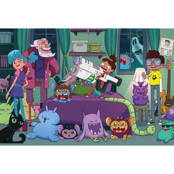 Schmidt Spiele Monster Loving Maniacs: Bo als Monsterjäger, 150 Teile Kinderpuzzle Sonderangebot der Fabrik
