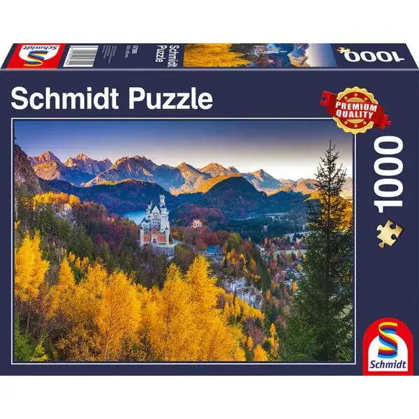 Schmidt Spiele Herbstliches Neuschwanstein, 1.000 Teile Puzzle Blitzverkäufe