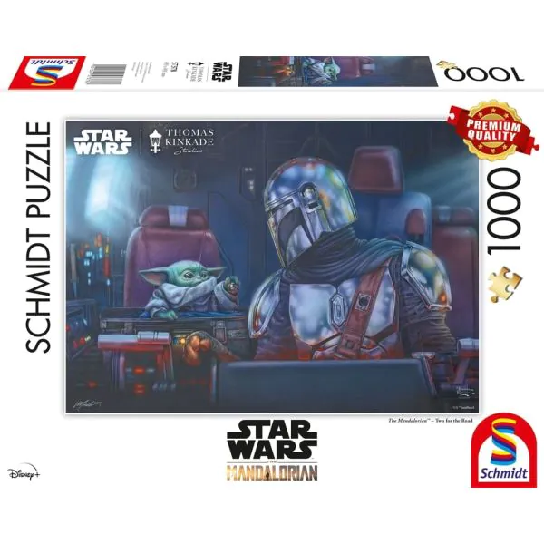 Schmidt Spiele Thomas Kinkade Studios: Star Wars The Mandalorian™ – Two for the Road, 1.000 Teile Puzzle