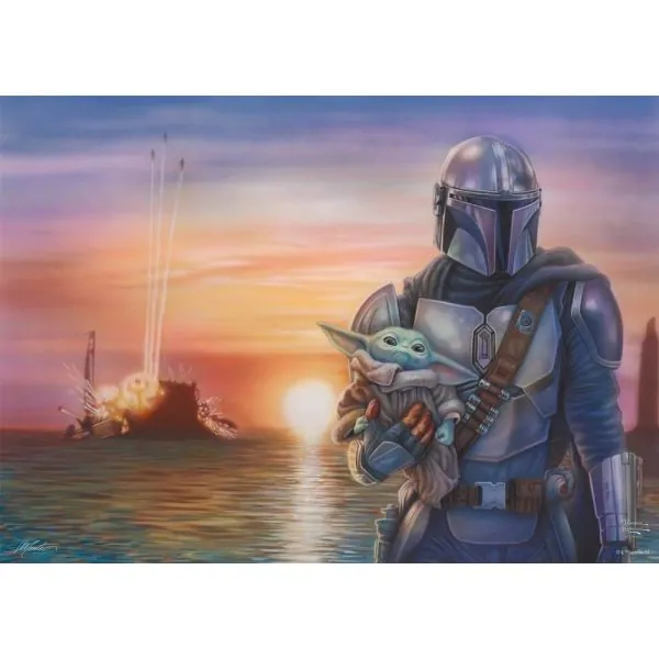 Schmidt Spiele Thomas Kinkade Studios: Star Wars The Mandalorian™ – A New Direction, 1.000 Teile Puzzle Rabatt