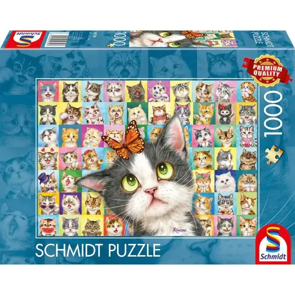 Schmidt Spiele Katzen-Mimik, 1.000 Teile Puzzle Osterangebot