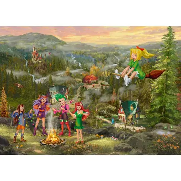 Schmidt Spiele Thomas Kinkade Studios: Bibi Blocksberg – Junghexentreffen, 1.000 Teile Puzzle Jubiläumsangebot