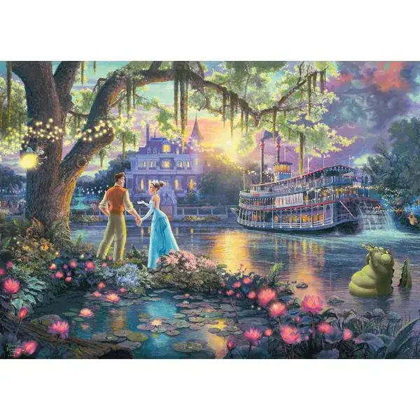 Schmidt Spiele Thomas Kinkade Studios: Disney Dreams Collection - Die Prinzessin und der Frosch (Froschkönig), 1.000 Teile Puzzle Exklusive Angebote
