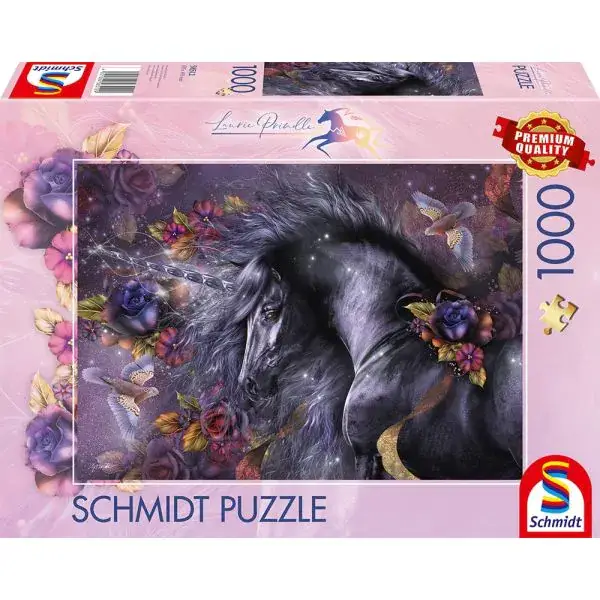 Schmidt Spiele Laurie Prindle: Blaue Rose, 1.000 Teile Puzzle
