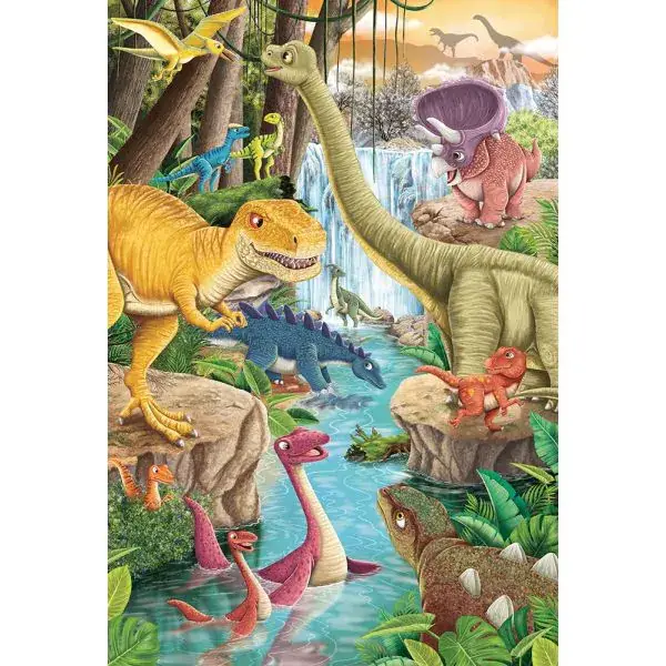 Schmidt Spiele Spaß mit Dinosauriern, 3x 24 Teile Kinderpuzzle Letzte 3 Tage
