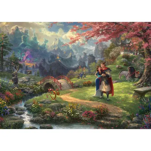Schmidt Spiele Thomas Kinkade Studios: Disney Dreams Collection - Mulan, 1.000 Teile Puzzle Zeitbegrenzte Promotion