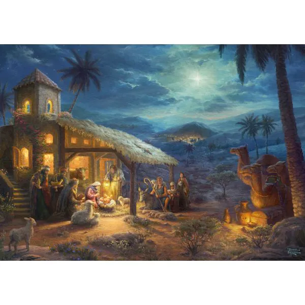 Schmidt Spiele Thomas Kinkade Studios: Spirit, Jesu Geburt, 1.000 Teile Puzzle Bis zu 65% Rabatt