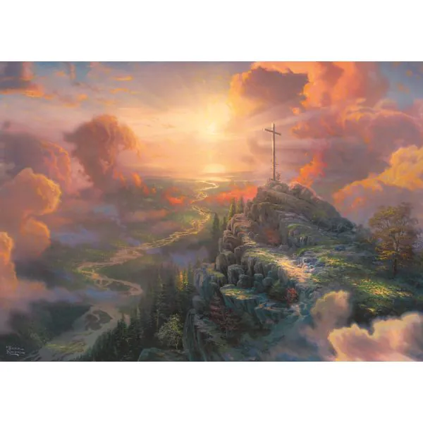 Schmidt Spiele Thomas Kinkade Studios: Spirit, Das Kreuz, 1.000 Teile Puzzle Vierteljährliche Förderung