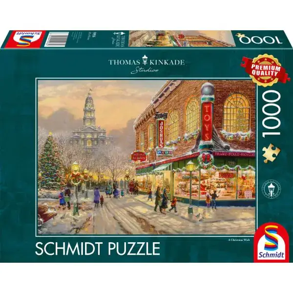 Schmidt Spiele Thomas Kinkade Studios: Ein Weihnachtswunsch, 1.000 Teile Puzzle