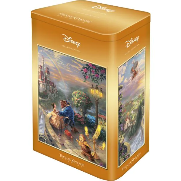 Schmidt Spiele Thomas Kinkade Studios: Disney - Beauty and the Beast in der Nostalgie Metalldose, 500 Teile Puzzle Im Verkauf
