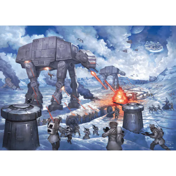 Schmidt Spiele Thomas Kinkade Studios : Star Wars - Die Schlacht von Hoth, 1.000 Teile Puzzle Auslauf