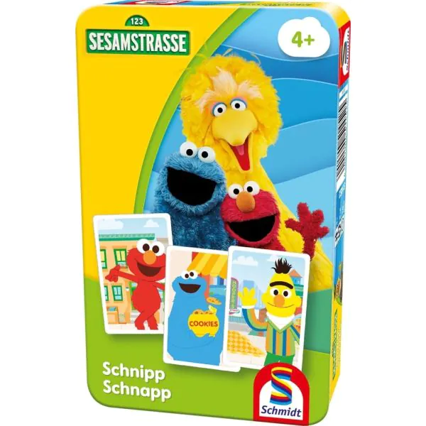 Schmidt Spiele Sesamstrasse®: Schnipp Schnapp, Reisespiel in der Metalldose
