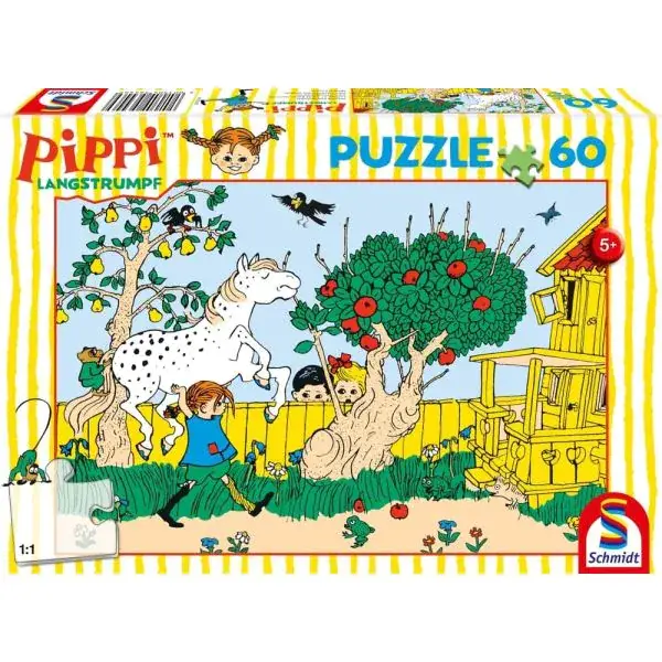 Schmidt Spiele Pippi™ Langstrumpf: Das stärkste Mädchen der Welt, 60 Teile Kinderpuzzle