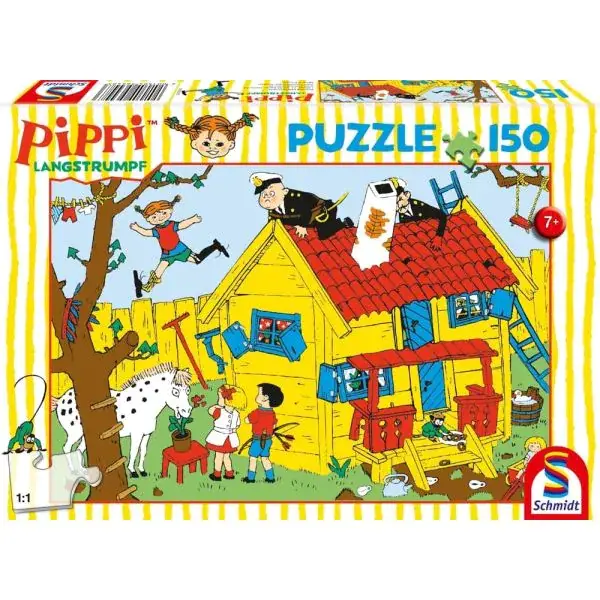 Schmidt Spiele Pippi™ Langstrumpf: Pippi und die Villa Kunterbunt, 150 Teile Kinderpuzzle