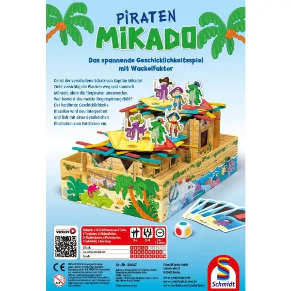 Schmidt Spiele Meine Lieblingsspiele: Piraten Mikado, Kinderspiel Neuheiten