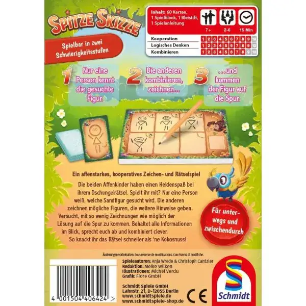 Schmidt Spiele Spitze Skizze, Kinderspiel Begrenzte Freigabe