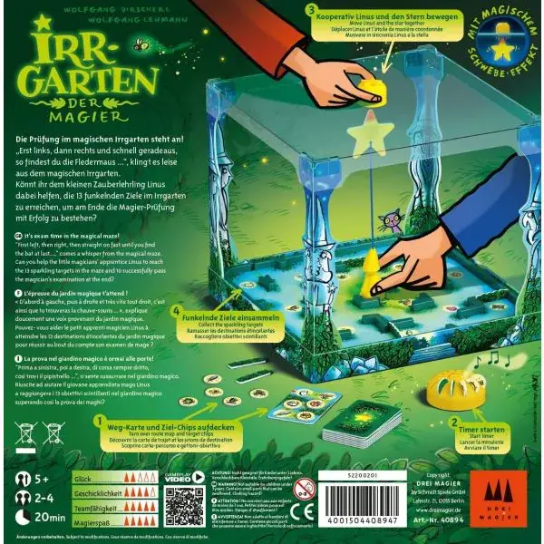 Schmidt Spiele Drei Magier®: Irrgarten der Magier, Kinderspiel JETZT KAUFEN