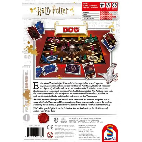 Schmidt Spiele DOG® Harry Potter, Familienspiel Letzte 2 Tage