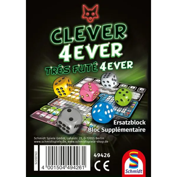 Schmidt Spiele Clever 4-ever, Ersatzblock (75 Blatt) Bis zu 50% Rabatt
