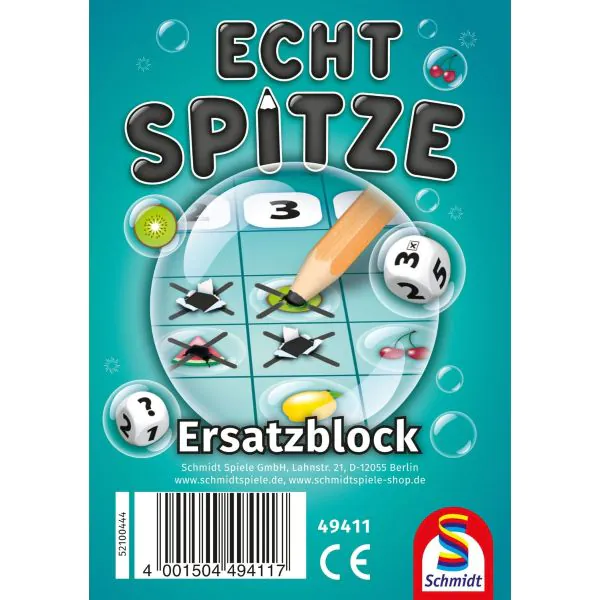 Schmidt Spiele Echt Spitze Ersatzblock (100 Blatt) Vierteljährliche Förderung