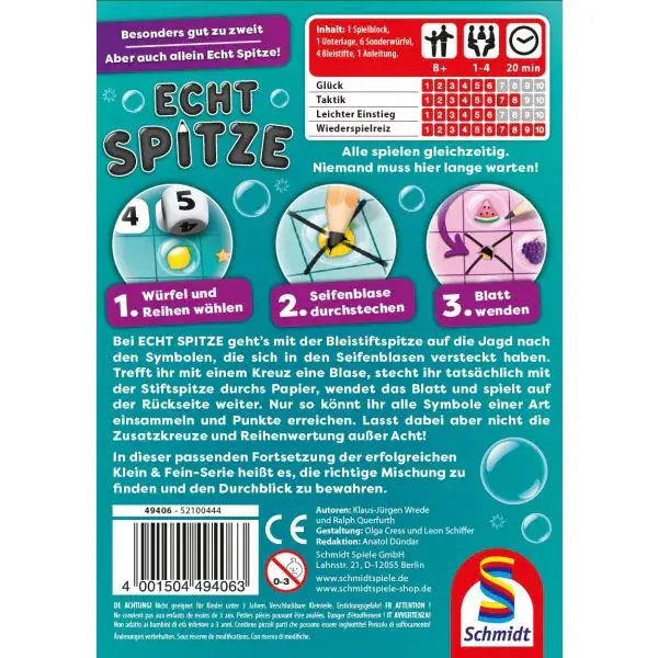 Schmidt Spiele Echt Spitze, Familienspiel Discount Store für neue Produkte