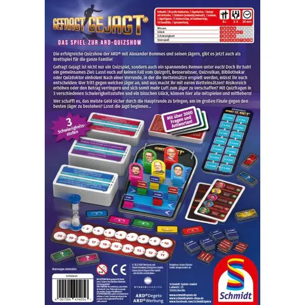 Schmidt Spiele Gefragt Gejagt – Das Brettspiel Nur noch ein Tag übrig