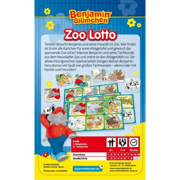 Schmidt Spiele Benjamin Blümchen, Zoo Lotto Riesige Rabatte