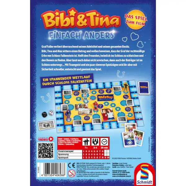 Schmidt Spiele Bibi & Tina: Einfach anders, Das Kinderspiel zum Film Fabrikladen