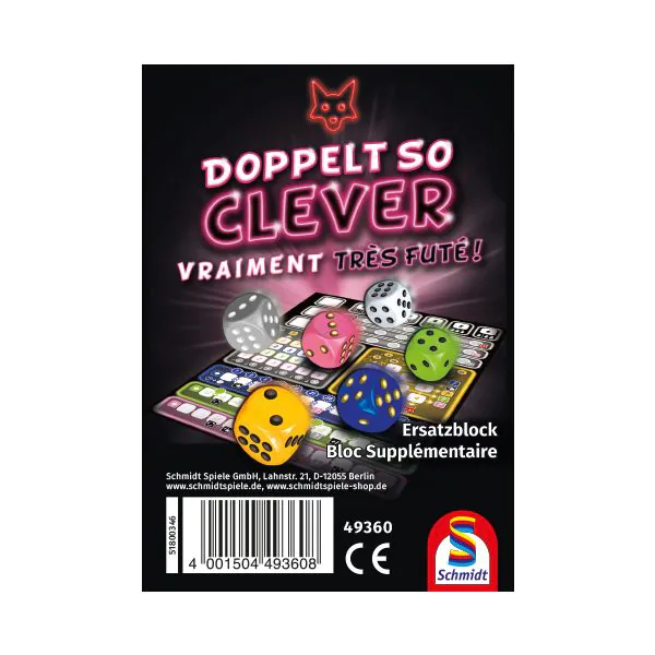 Schmidt Spiele Doppelt so Clever - Ersatzblock (75 Blatt) Günstig kaufen