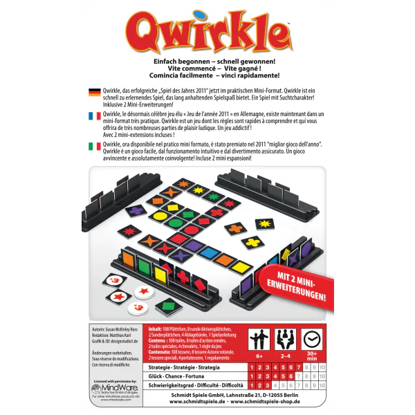 Schmidt Spiele Qwirkle (Bring-mich-mit) Neueste Mode