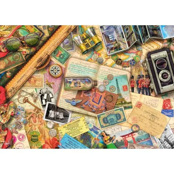 Schmidt Spiele Aimee Stewart: Aufgetischt: Reise-Erinnerungen, 1.000 Teile Puzzle Bestseller