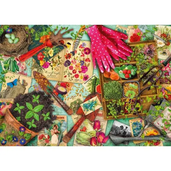 Schmidt Spiele Aimee Stewart: Aufgetischt: Alles für den Garten, 1.000 Teile Puzzle Saisonale Angebote