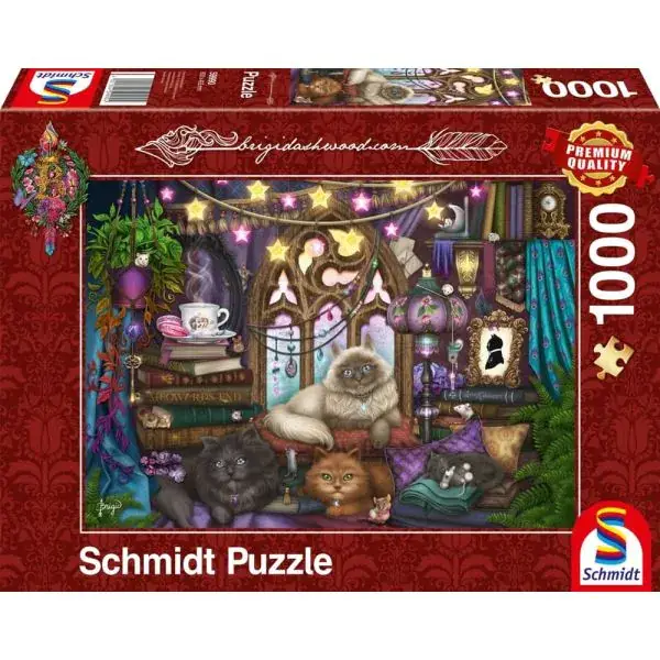 Schmidt Spiele Brigid Ashwood: Afternoon Tea mit Katzen, 1.000 Teile Puzzle