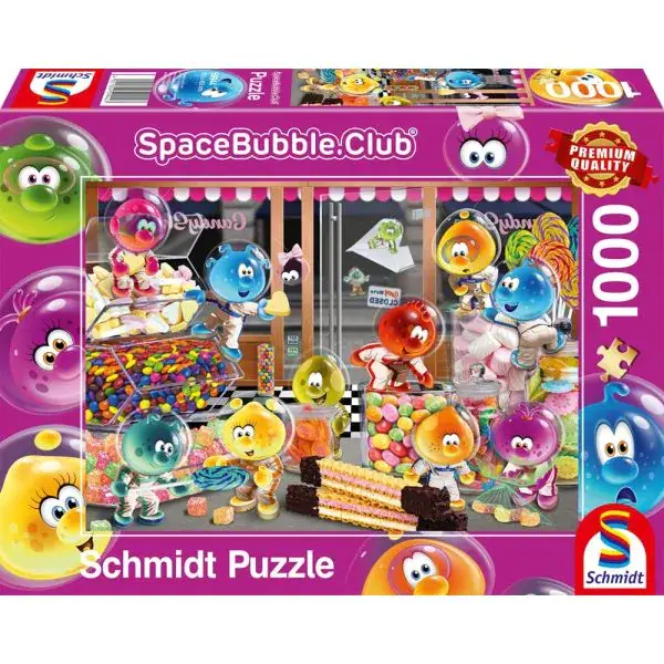Schmidt Spiele SpaceBubble.Club: Happy Together im Candy Store, 1.000 Teile Puzzle