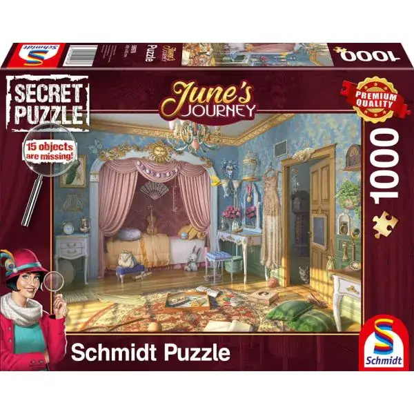 Schmidt Spiele June's Journey: June’s Schlafzimmer, 1.000 Teile Puzzle Begrenzt auf 3 Tage