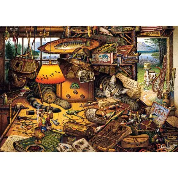 Schmidt Spiele Charles Wysocki: Max in den Adirondack Mountains, 1.000 Teile Puzzle zollfrei
