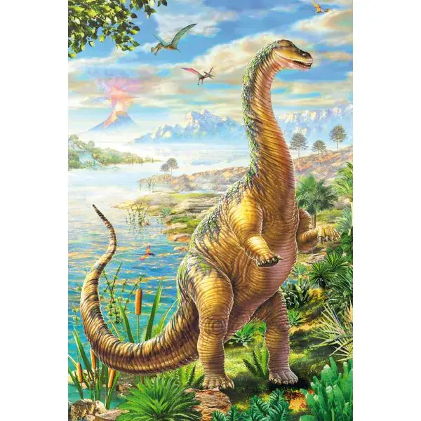 Schmidt Spiele Abenteuer mit den Dinosauriern, 3x48-teiliges Kinderpuzzle Fabrikverkauf
