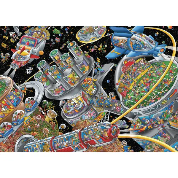 Schmidt Spiele Steve Skelton: Weltall-Kolonie, 1.000 Teile Puzzle Versandkostenfrei