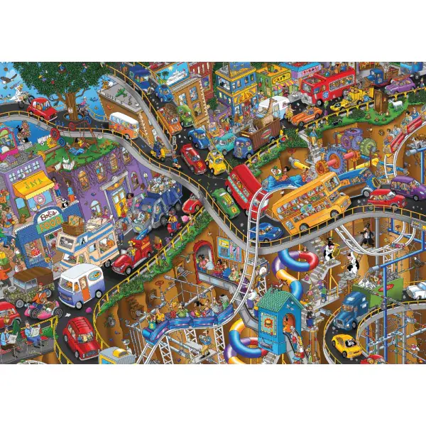 Schmidt Spiele Steve Skelton: Alles in Bewegung, 1.000 Teile Puzzle Großer Ausverkauf