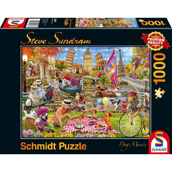 Schmidt Spiele Steve Sundram: Hundewahnsinn, 1.000 Teile Puzzle Black Friday