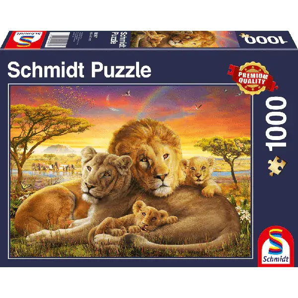 Schmidt Spiele Kuschelnde Löwenfamilie, 1.000 Teile Puzzle Top Angebot