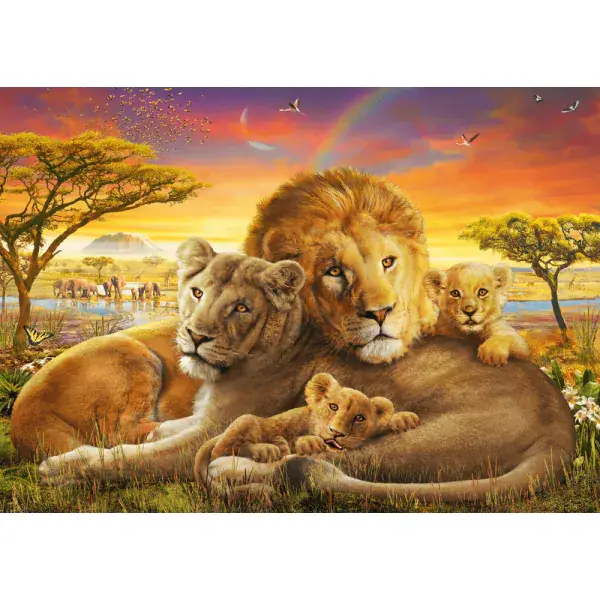 Schmidt Spiele Kuschelnde Löwenfamilie, 1.000 Teile Puzzle Top Angebot