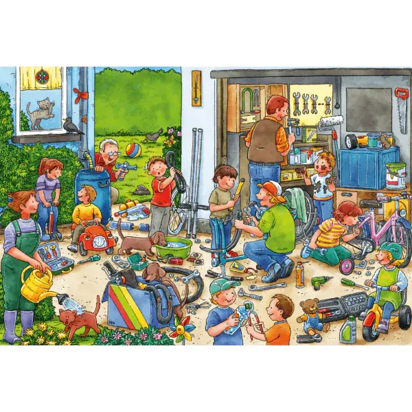 Schmidt Spiele Wo ist die kleine Bohrmaschine? 3x24 Teile Kinderpuzzle Blitzangebot