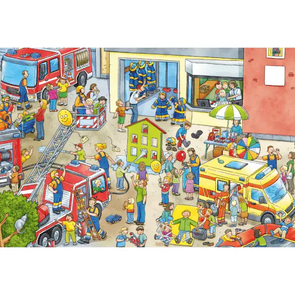 Schmidt Spiele Wo ist das blaue Auto? 3x24 Teile Kinderpuzzle Große Rabatte
