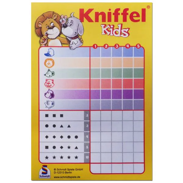 Schmidt Spiele Kniffel® Kids Block (40 Blatt) zollfrei