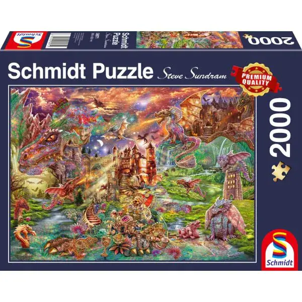 Schmidt Spiele Steve Sundram: Der Schatz der Drachen, 2.000 Teile Puzzle