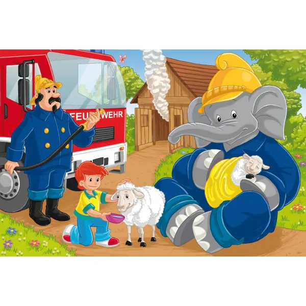 Schmidt Spiele Benjamin Blümchen: In Aktion, 3x24-teiliges Kinderpuzzle Osterangebot