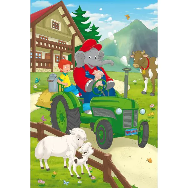 Schmidt Spiele Benjamin Blümchen: In Aktion, 3x24-teiliges Kinderpuzzle Osterangebot
