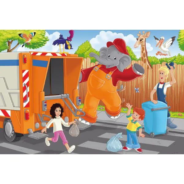 Schmidt Spiele Benjamin Blümchen: In Aktion, 3x24-teiliges Kinderpuzzle Osterangebot