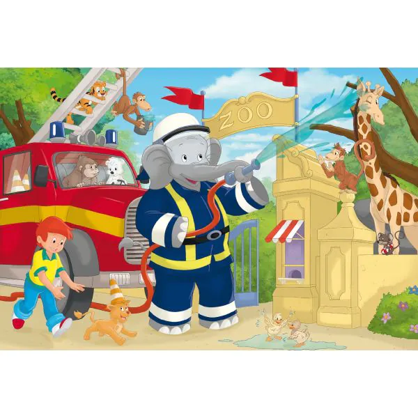 Schmidt Spiele Benjamin Blümchen: Immer im Einsatz, 3x48-teiliges Kinderpuzzle Valentinstagsangebot